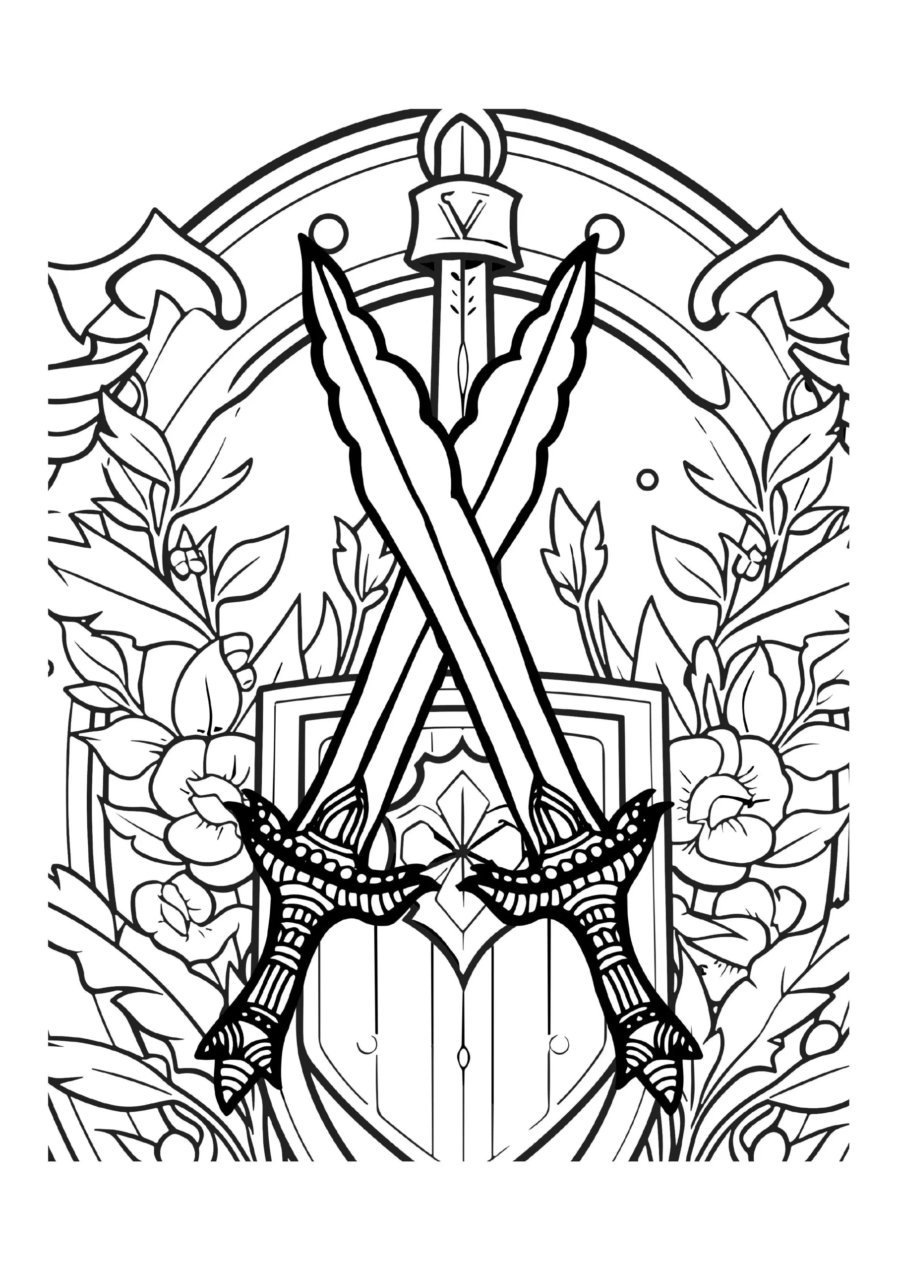 Sword Coloring Pages