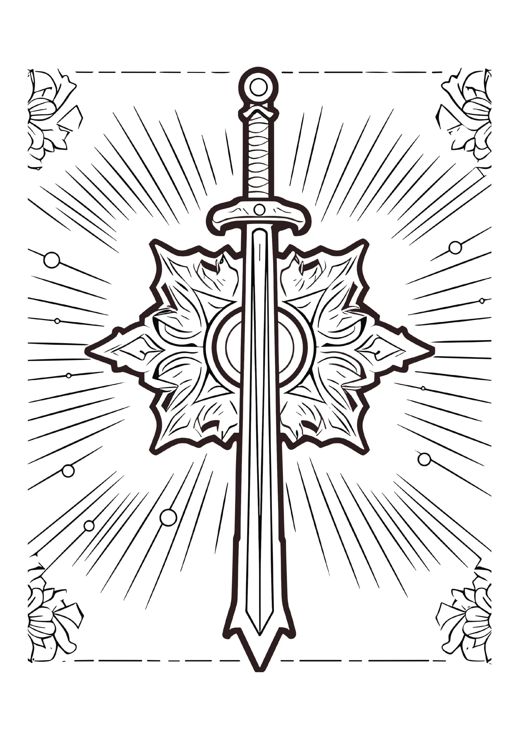 Sword Coloring Pages