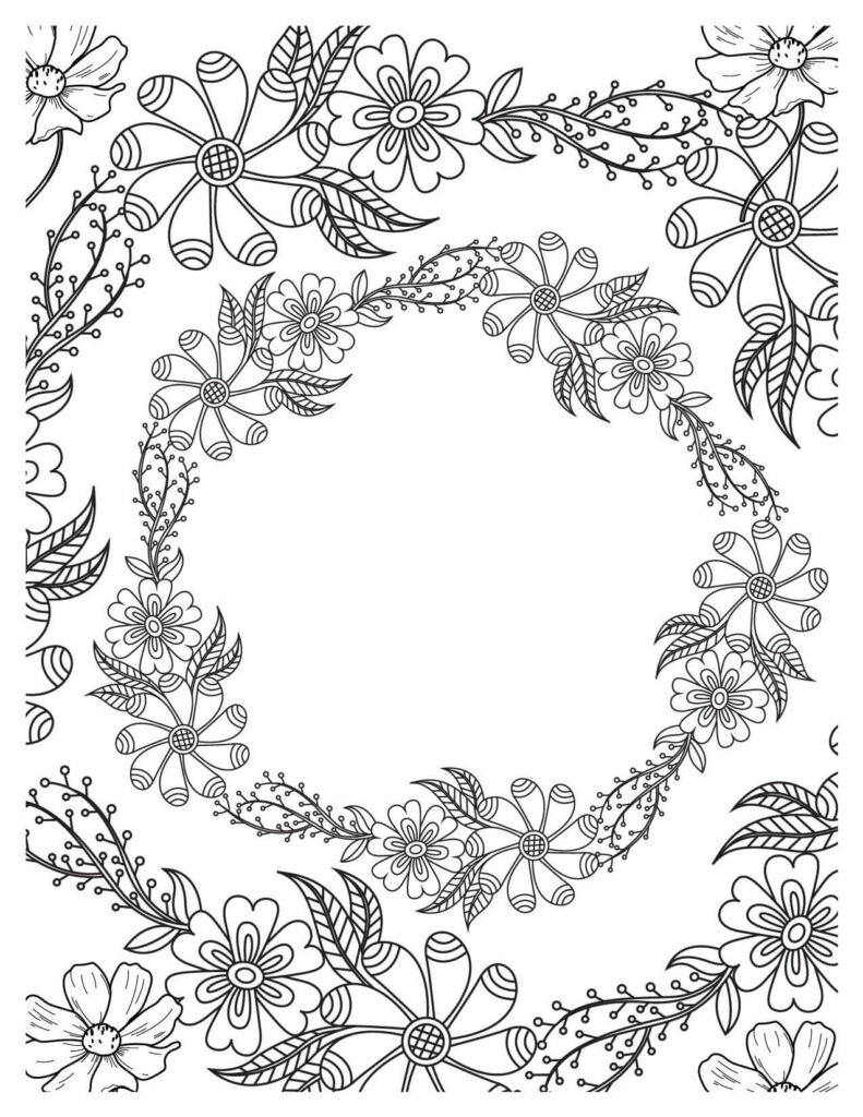 Truly Captivating Flower coloring pages