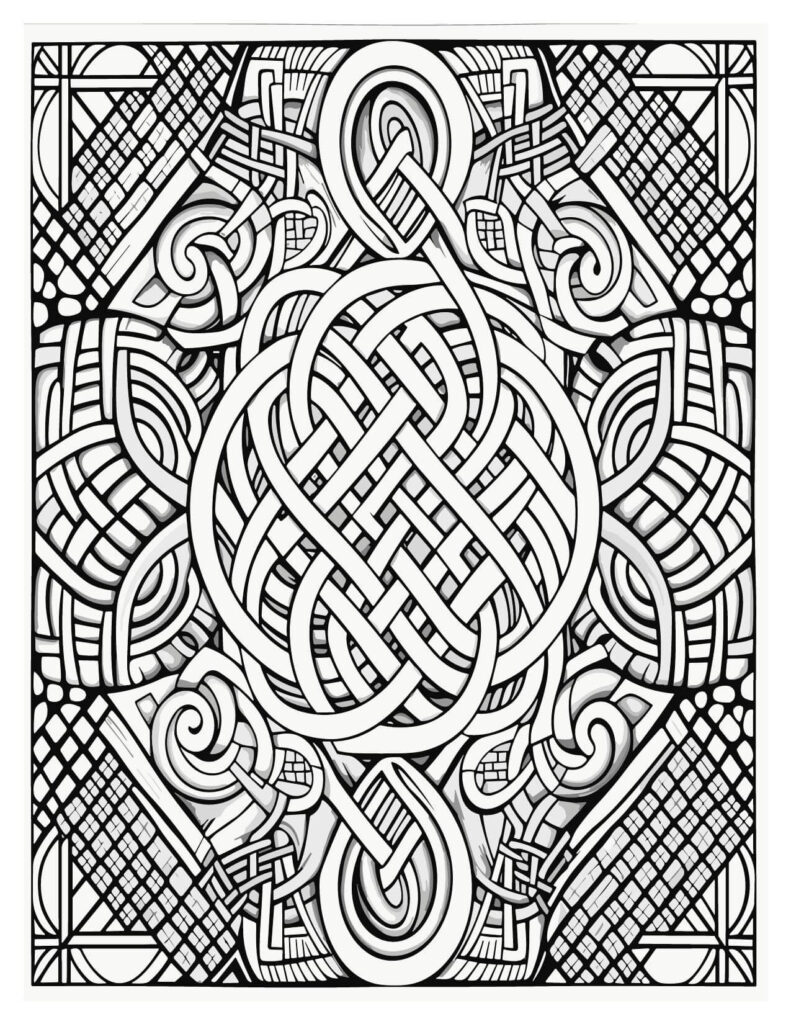 Zentangle With Interlocking Shapes 